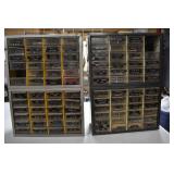 Two Organizers With Drawers Full Of Assorted