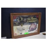 Dr. Pepper King of Beverages Mirror Clock Untested