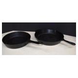 Two Cast Iron Skillets,One Is Lodge