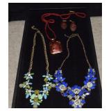 Cloisonne Unicorn Necklace, Earrings & Statement