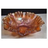 Vintage Fenton Marigold Acorn Carnival Glass Bowl