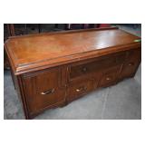 Antique End of Bed Storage Cabinet