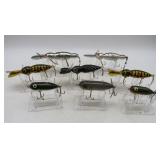 8 Vtg. Heddon Whopper Stoppers, Hellbenders & Torp
