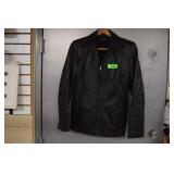 Ladies Alfani Leather Outerware Coat Size M