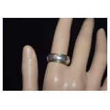 10K GF & Sterling Band   Sz 8-1/4  5.68g