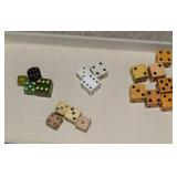 Vtg Dice-Bakelite, Wood, Plastic, Celluloid&More