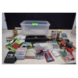 Lot of Misc. Hardware. Sockets, Sandpaper, Staples