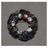 Vtg 'Made in Austria' Crystal Brooch