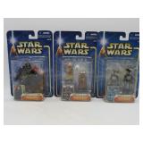 Three 2002 Attack of the Clones Figures