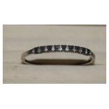 Sterling Hinged Bracelet w/ Marcasite
