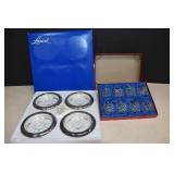 Vtg. Leonard,Crystal & Silver Coaster/Ashtray