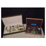 Two Jewelry Boxes w/ Costume Jewelry