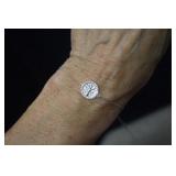 Sterling Slide Bracelet w/ 'Tree of Life' Motif'
