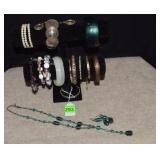 Jewelry Display w/ Bracelets, Bracelet w/Earrings