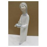 1970's Lladro 'Girl with Candle' Porcelain Figurin