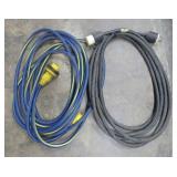 Two Heavy-Duty RV Power Extension Cords