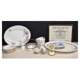 Vintage Dishes,Egg Cups,Painted Egg Shaped Spheres