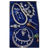 Beautiful Collection Of Rhinestone Jewelry,Display