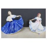 Two 1979 Royal Doulton Dancer Figurines