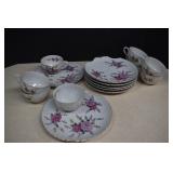 Vintage 15pc. Yamaka (Japan) Teacup & Snack Plate