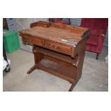 Vintage Wood Writing Desk
