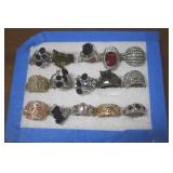 15 Very Nice Stretch Back Rhinestone Costume Ring