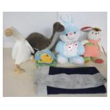 Easter Themed Plushies in Green Felt Cube