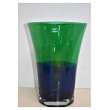 Vintage Art Glass Vase Made In Poland