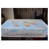 Michelin World Map w/Country Flags. 56'x40'