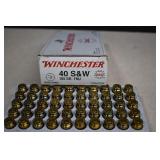 50 Rounds Of Winchester 40 S&W Ammo