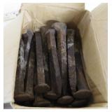 Fifteen Vintage Iron Railroad Spikes