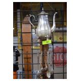 Silver Plate Teapot Wind Chime w/Silverplate