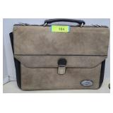 Stetson Men's Suede Leather Briefcase Bag Vintage