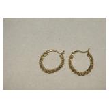 Sterling/Vermiel Hoop Earrings