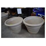 Two Large Plastic Planters 24'x18'