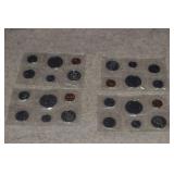 (4 sets) 1977 Canada Year Set - Six Coins Each Set