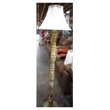 Very Nice Carved Onyx Floor Lamp,Dual Socket