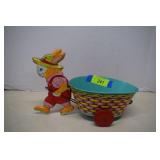1950's J. Chein & Co Tin Litho Easter Bunny