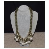 Park Lane Chunky Statement Chain/Pearl Necklace