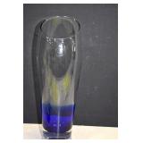 Hand Made In Romania,Beautiful Art Glass Vase