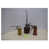 Three Vintage Oiler Cans