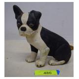 Vintage Cast Iron Dog Door Stopper