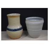 Two Signed Pottery Vases