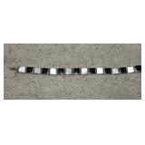 Onyx & MOP Sterling Bracelet