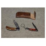 Damascus Style Pocket Knife & Small Pocket Knife