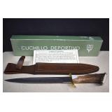 MIB Muela Alcaraz,Stag Handle Knife With COA