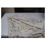 Beautiful Embroidered Tablecloth 108'. Excellent