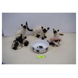 Furry Cats & Dog Bowl