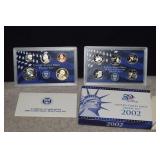 2002 U.S. Mint Proof Set w/ S.B. Anthony Dollar