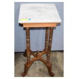 Marble Top Plant Stand 31' Tall